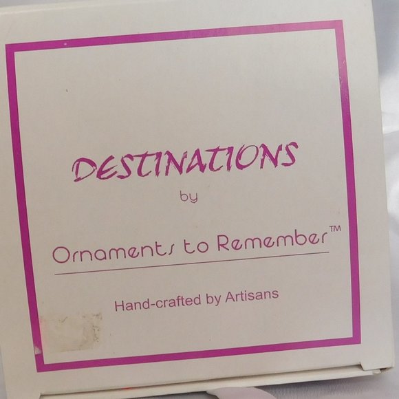 Destinations Ornament to Remember Mouth Blown Glass Adventure Theme Ornament - Picture 3 of 7